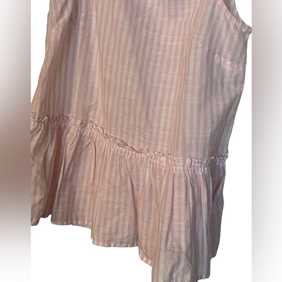Beachlunchlounge pink & white striped top size XS - Picture 3 of 5